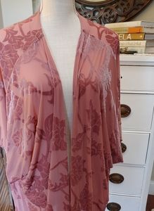Rose Burn Out Kimono